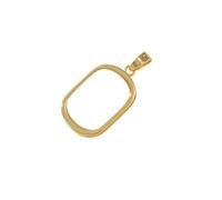 YOPI Collana con Ciondolo Quadrato a Forma di Conchiglia di Abalone - Accessori Fai da Te for la creazione di Gioielli con Catena for clavicola(C10779-2)