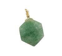 YOPI Orecchini Pendenti esagonali Riflettenti con Cristalli Glitterati - Splendidi Accessori di gioielleria for Ogni Occasione(GreenJade)