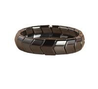 YOPI Set di collana corta e bracciale con perline di calcoli biliari: gioielli eleganti da donna(Bigarrow)