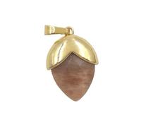 YOPI Set di Orecchini e Collana con Pietre preziose a Goccia Colorate placcate in Oro for Ragazze - Accessori di gioielleria Eleganti(Brown)