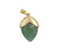 YOPI Set di Orecchini e Collana con Pietre preziose a Goccia Colorate placcate in Oro for Ragazze - Accessori di gioielleria Eleganti(Green)