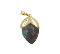 YOPI Set di Orecchini e Collana con Pietre preziose a Goccia Colorate placcate in Oro for Ragazze - Accessori di gioielleria Eleganti(Glitter Stone)