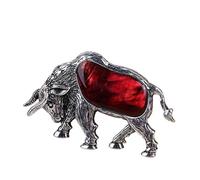 YOPI Spilla Pendente in Conchiglia di Abalone - Gioielli da Corrida a Forma di Mucca Portafortuna in Conchiglia Bianca for Gli Amanti della Moda(C10596-2)