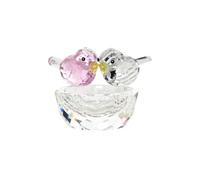 YOPI Statuetta di uccelli di cristallo - Ornamento di animali in vetro artistico da collezione for la tavola, i matrimoni e l'arredamento della casa