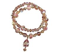 YOPI White Rose Quartz Crystal Bracelet Teardrop Pendant For Women Healing | Teardrop Rose Quartz Bracelet For Women And Elegant Daily Wear.