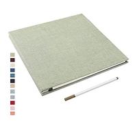 Yopih Album Foto Autoadesivo Album Fotografico Fai Da Te Fotos 10X15 Memories Album Portafoto Pagine Bianche e Copertina in Lino Regali Nozze Natale Valentino Regalo di Anniversario Compleanno bambini