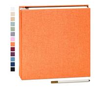 Yopih Album Foto Autoadesivo Album Fotografico Fai Da Te Fotos 10X15 Memories Album Portafoto Pagine Bianche e Copertina in Lino Regali Nozze Natale Valentino Regalo di Anniversario Compleanno bambini