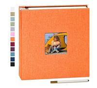 Yopih Album Foto Autoadesivo Album Fotografico Fai Da Te Fotos 10X15 Memories Album Portafoto Pagine Bianche e Copertina in Lino Regali Nozze Natale Valentino Regalo di Anniversario Compleanno bambini