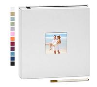 Yopih Album Foto Autoadesivo Album Fotografico Fai Da Te Fotos 10X15 Memories Album Portafoto Pagine Bianche e Copertina in Lino Regali Nozze Natale Valentino Regalo di Anniversario Compleanno bambini