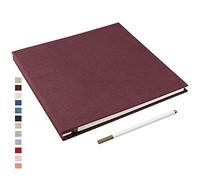 Yopih Album Foto Autoadesivo Album Fotografico Fai Da Te Fotos 10X15 Memories Album Portafoto Pagine Bianche e Copertina in Lino Regali Nozze Natale Valentino Regalo di Anniversario Compleanno bambini