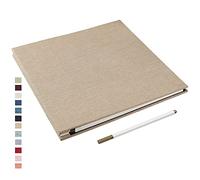 Yopih Album Foto Autoadesivo Album Fotografico Fai Da Te Fotos 10X15 Memories Album Portafoto Pagine Bianche e Copertina in Lino Regali Nozze Natale Valentino Regalo di Anniversario Compleanno bambini