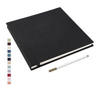 Yopih Album Foto Autoadesivo Album Fotografico Fai Da Te Fotos 10X15 Memories Album Portafoto Pagine Bianche e Copertina in Lino Regali Nozze Natale Valentino Regalo di Anniversario Compleanno bambini