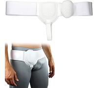 YOPON Cintura per ernia inguinale da uomo, cintura regolabile in vita, lato destro o sinistro, supporto post chirurgico per ernia inguinale da uomo con cuscinetti di c(Size:1pcs,Color:Bianco)