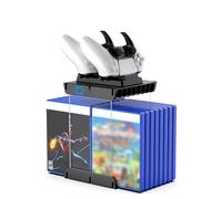 YOPOTIKA Torre di archiviazione universale per videogiochi per PS5 PS4 Xbox Nintendo Switch Games, 32 giochi di archiviazione per videogiochi torre supporto per giochi rack