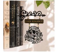 YOPPIX Segnali per libreria, decorazione per libreria, stile taverna, decorazione per angolo libro, regali per amanti dei libri, lettori, donne (romanticismo scuro)
