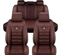 YoQIK Auto Set Coprisedili Universale per Audi A5 Cabrio 2000-2024,Pelle Anteriori Posteriori Copri-Sedile Completo Impermeabile Comfort Accessori Interno,D/Coffee