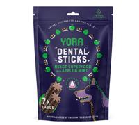 Yora Dental Sticks snack dentali a base di insetti con mela e menta - per Taglia Large - 7x snack - 1° ORDINE? scegli lo sconto BZR5 / BZR20 + 200 punti fedeltà