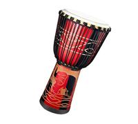 Yorajuy Bongo Drums - Tamburo a mano per adulti, 20,3 cm, intagliato a mano, di ispirazione africana, strumenti a percussione, decorazione artistica per lezioni di musica, attività, spettacoli