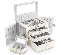 Yorbay Portagioie 2-in-1 con Specchio da Donna: 4 Livelli con 3 Cassetti