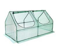 Yorbay Serra da Giardino a Tunnel Mini Serra per Orto, per Giardino Balcone, PE ,con 2 Porte, Verde, 180x90x90 cm