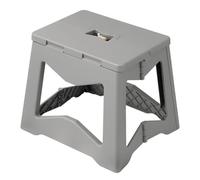 Yorbay Sgabello pieghevole, pieghevole, 24.5 cm, per adolescente e adulti, con chiusura di sicurezza, in plastica resistente, portata fino a 100 kg, per cucina, bagno, campeggio, giardino