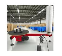 YORCME Macchina Imballatrice Elettrica con Pellicola Estensibile, Shrink Wrapper Macchina Imballatrice da Tavolo in Cartone, Macchina Imballatrice per Pallet per Pellicola da 20-70cm