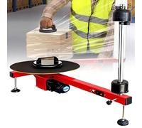 YORCME Pressa Semiautomatica per Film Estensibile, Avvolgitrice Orbitale, Macchina per Imballaggio Wrap-Around, Diametro della Tavola Girevole: 15,7 Pollici per Cartoni per Logistica Espressa
