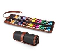 Yordawn Matite Colorate Professionali Set Matite da Disegno, 50 Pezzi Matitoni Colorati per Bambini Adulti Artista Kit per Disegnare con Astuccio Arrotolabile e Estensore Matita e Gomma