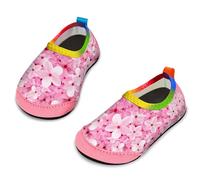 Yorgou Scarpe da acqua per ragazzi e ragazze, scarpe da spiaggia per bambini piccoli, calzini acquatici a piedi nudi antiscivolo per piscina e spiaggia, Sakura rosa, 23/24 EU