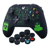 YoRHa Lncisione Laser Custodia in Silicone Cover (BH) per Xbox One S/X Controller x 1 con Manopole Thumb Grips x 10