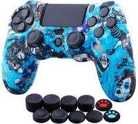 Yorha Water Transfer Printing (Hexe) Custodia in silicone per PS4/Slim/Pro Dualshock 4 controller x 1 con inserti x 10