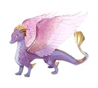 YORISMAL Figura Pegasus viola chiaro, giocattolo per bambini, creature mitiche, adatto come regalo di compleanno per ragazze e ragazzi, lauree e l'inizio della scuola, squisito personaggio da