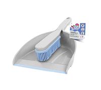 YORK BACTERIA STOP Set scopa manuale e paletta in gomma, set di scope, pulizia rapida, funziona bene in stanze in cui si trovano i bambini piccoli.