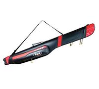 York Black & Red - Borsa per canna da pesca, 160 cm, 2 scomparti