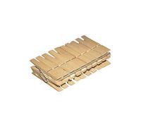 York Mollette da Bucato in Legno Naturale - Pinze Ecologiche e Robuste con Molla in Metallo - Per Stendere i Panni, Bricolage, Foto e Decorazioni (Fai da Te) - 20 Pezzi