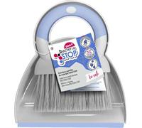 York Paletta con Scopino Bacteria Stop Paletta e Scopetta Scopa Spazzola Set di Spazzola e Paleta Scopetta e Paleta Piccola portatile per la pulizia Spazzatrice Strumento Scopa Grigio Blu