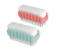 York Prestige Nagelbürste mit Bimsstein Minzfarbe Spazzola per Unghie con Pietra pomice Color Menta, Standard