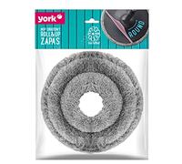 York Prestige York - Panno di Ricambio per mocio Rotante Roll&UP con Velcro, Colore: Grigio e Rosa