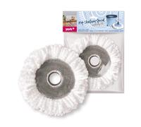 York Ricambio Rotondo per Mocio Rotante "Special" - Testa di Ricambio in Microfibra (Frange Folte) - Super Assorbente e Pulente - Per Secchio con Centrifuga - 1 Pezzo
