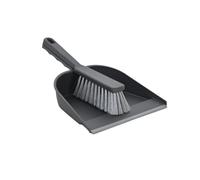 YORK Scopa e Paletta Spazzola e Paletta Paleta Combinata per la Pulizia dei Pavimenti Portatile con Manico Scopino Milleusi con Paletta Pratica e Robusta Plastica Colori Grigio