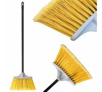 York Scopa per Esterni con Manico - Scopa da Giardino con Setole Dure e Rigide - Ideale per Terrazzo, Garage, Cortile e Strada - Rimuove Foglie, Sabbia, Ghiaia e Neve - Larghezza - 24cm