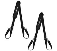 Yorkenbe Cinghia da trasporto per sedia pieghevole, regolabile per sedia da spiaggia, campeggio, zaino in spalla, picnic, scooter, bici pieghevoli (nero, 115-195 cm) (2)