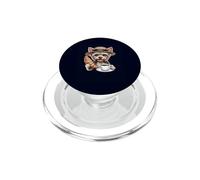 Yorkie Caffè Croissant Divertente Francese Colazione Proprietario Cane PopSockets PopGrip per MagSafe