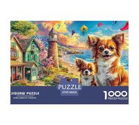 Yorkie GardenAstonishing 1000-Piece Jigsaw Puzzles for Adults A Pantheon of Impossible, Hard, Difficult Challenging Puzzle Games for All Genders - A Unifying Challenge for Adults And Kids Age 12 Year