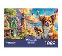 Yorkie GardenPremium Jigsaw Puzzles for Adults A 1000-Piece (Advanced) Challenging Educational Brain Game - An Engaging And Thoughtful Gift Idea for Adults And Older Kids Age 12 Years Up to Enjoy And