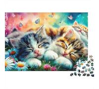 Yorkie in Dreamland Puzzle Da 1000 Pezzi Perfetto Per Appassionati Di Esperti Sfide Difficili Creativo Cute Regalo Per La Famiglia Regalo Per Adulti E Bambini Da 14 Anni E Più 52x38cm/1000pcs