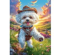 Yorkie Puppy in A Flower Meadow Puzzle 300 Pezzi Sfida Logica Avanzata Scenery Science Fiction Rompicapo Per Menti Brillanti Stimolo Cognitivo Esercizio Mentale Regalo Per Laurea 300 PCS