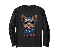 Yorkie vintage 4 luglio Merica Maglia a Manica