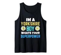 Yorkshire Boy Whats Your Superpower Yorkshire Day Rose Bandiera Canotta
