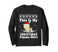 Yorkshire Dog Funny Xmas Sweater This Is My Christmas Pajama Maglia a Manica